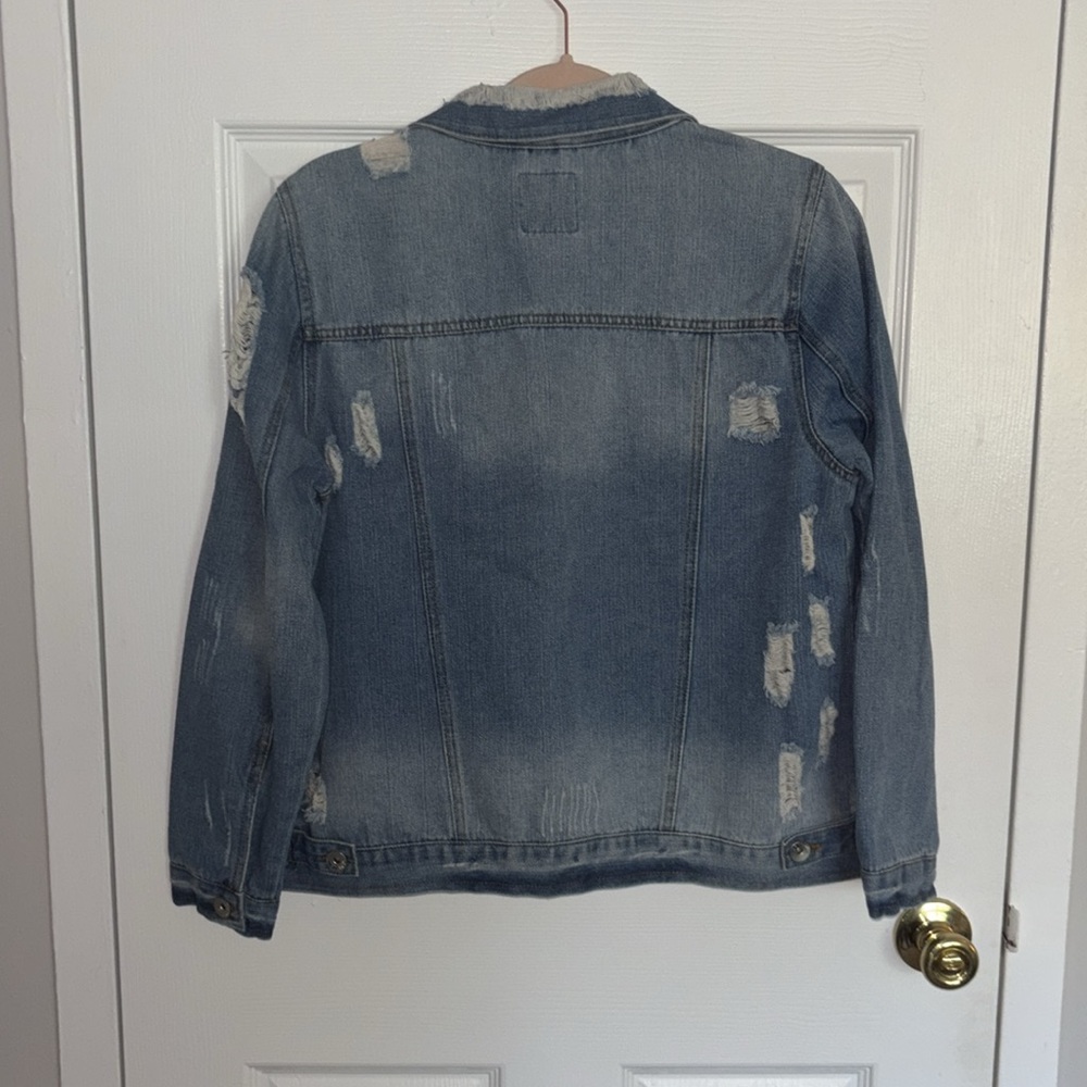 Distressed Denim Jacket - Picture 7 of 11